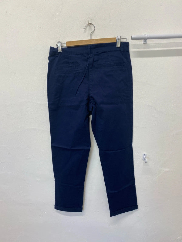 Fabulous Dorothy Perkins navy Blue tapered chinos Uk10 AO001
