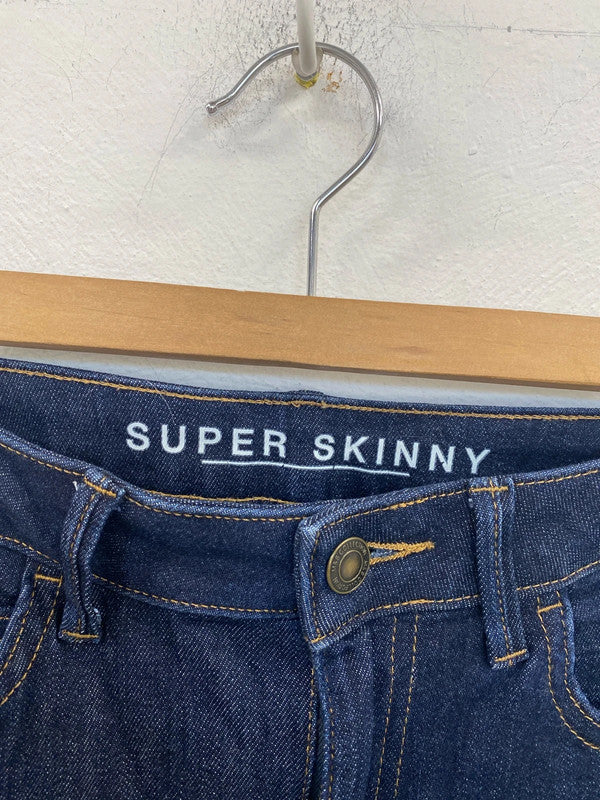 M&S Stylish Navy Super Skinny Jeans UK 10 SW001