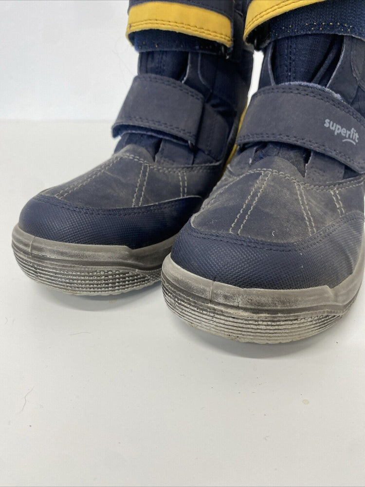 Infant Kids Gore-tex Superfit Hiking And Snow Boots Uk 12 /31 EUR Navy GA001