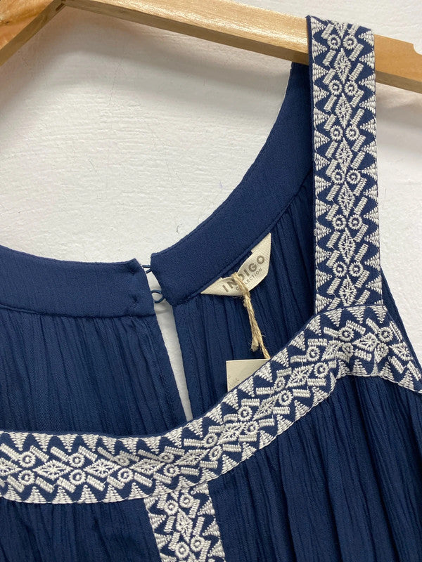 Lovely M&S navy beach jumpsuit UK 14 JB005