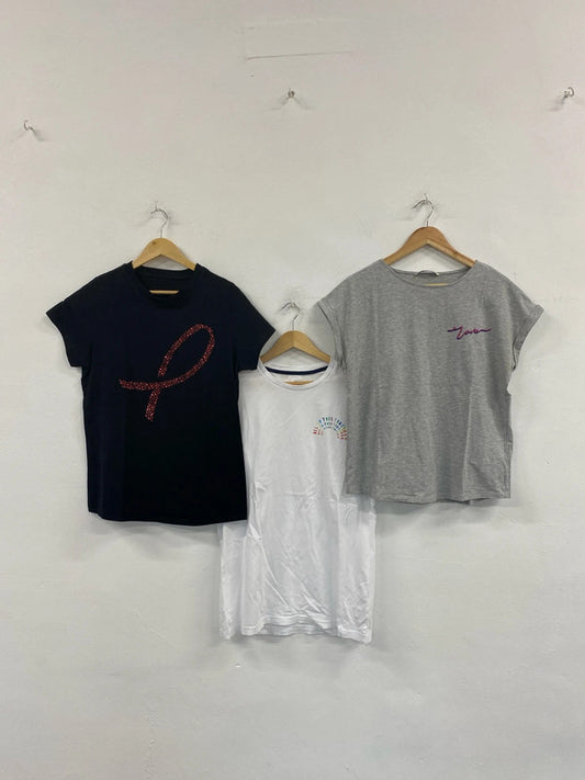 M&S TU George Fabulous Loose Fit Graphic T-shirts Bundle UK 14 #5 JW002