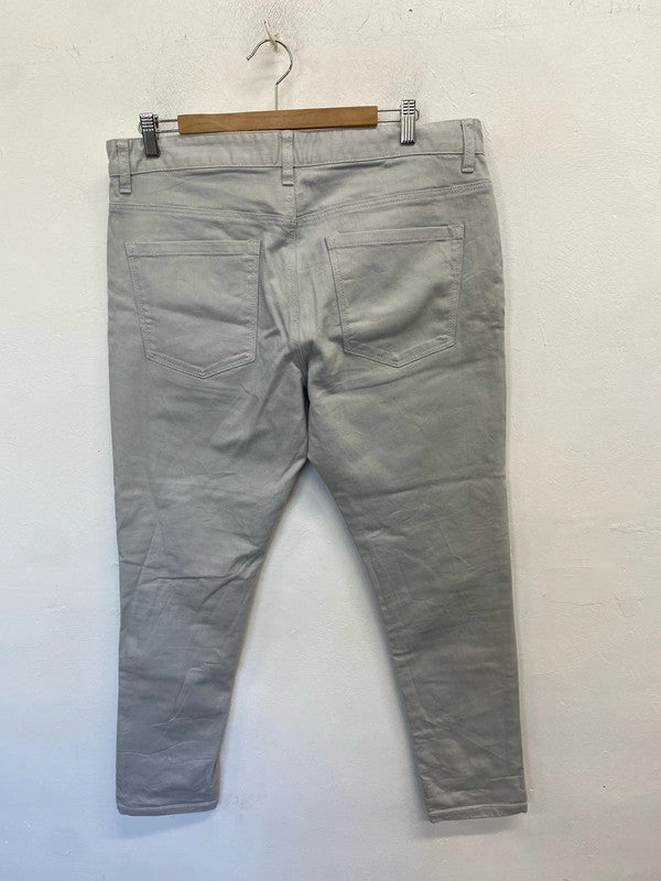 Fabulous men’s next light grey jeans UK w34 l31 CJ001