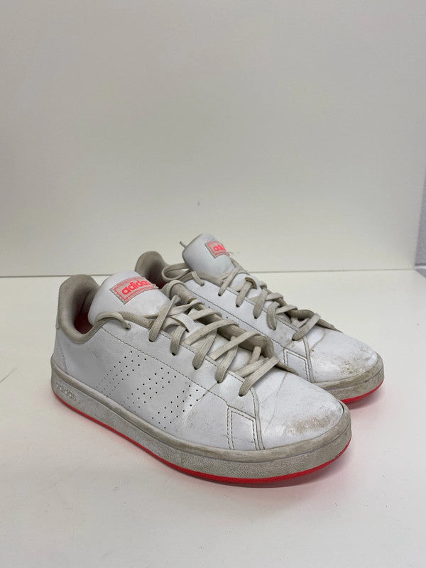 Fabulous Adidas advantage trainer white & neon pink Uk5 MS002