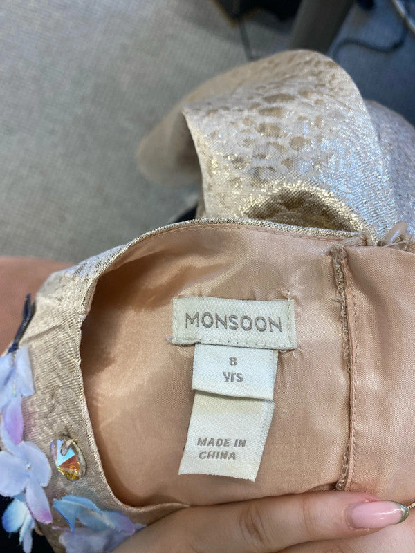 Stunning monsoon children’s girls sparkle dress age 8 EL001