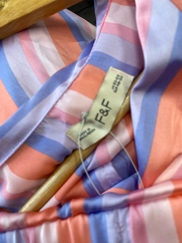 Fabulous Rainbow Pastel stripe New Pyjamas Uk20-22 TU #113 LK006