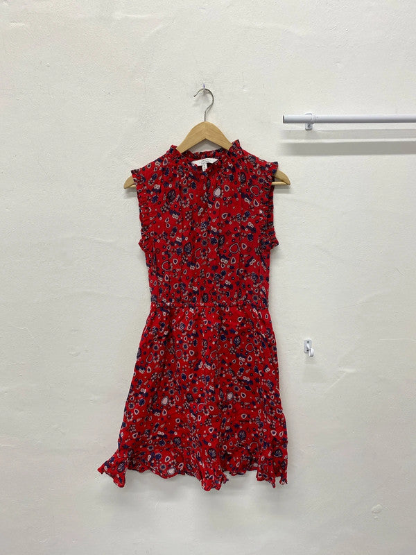 Absolutely stunning & other stories spanish red paisley dress Uk8 SN002