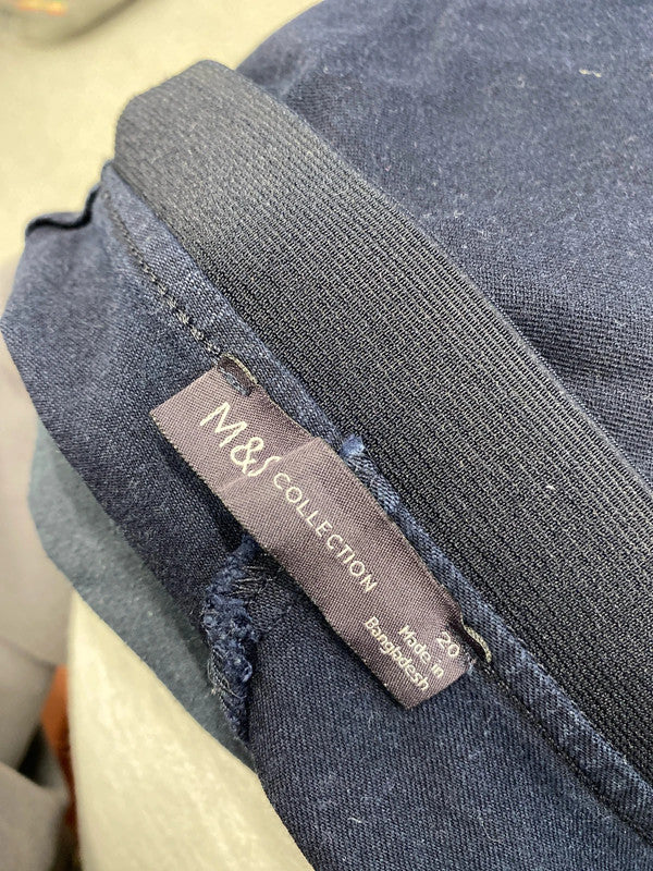 Lovely M&S navy trousers office UK 20 KN002