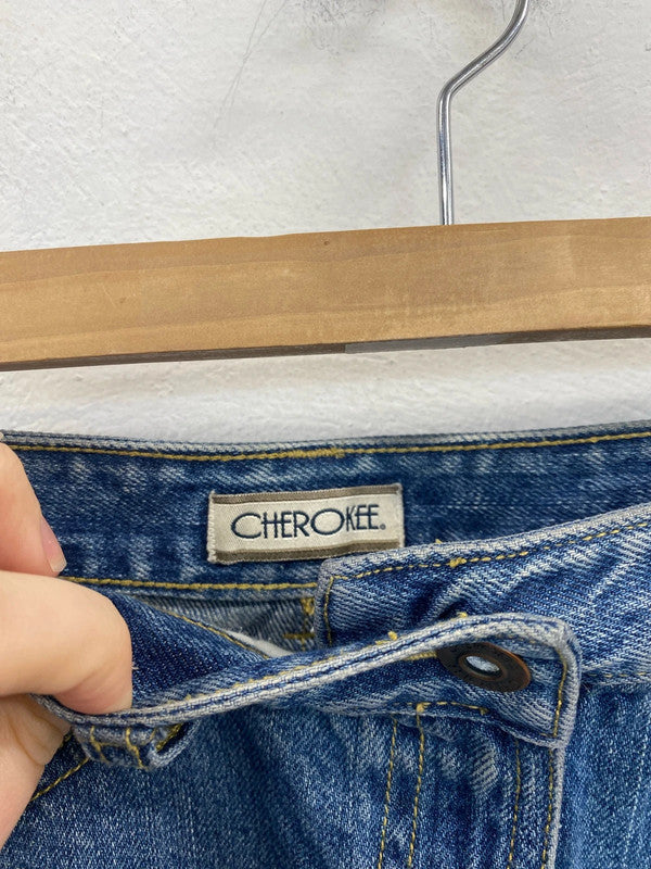Cherokee Fabulous Denim Mini Skirt UK 10 SW001