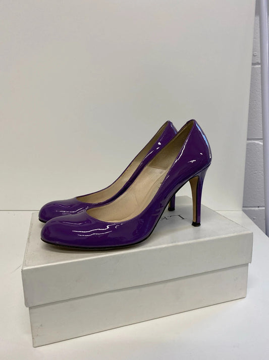 Fabulous LK Bennett Shilo Patent purple heels Uk7 occasion event JP001