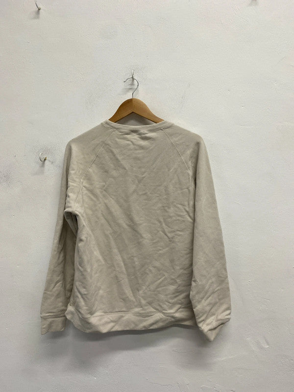 Lovely Sheshow cream bossmom jumper crew neck UK L VW001