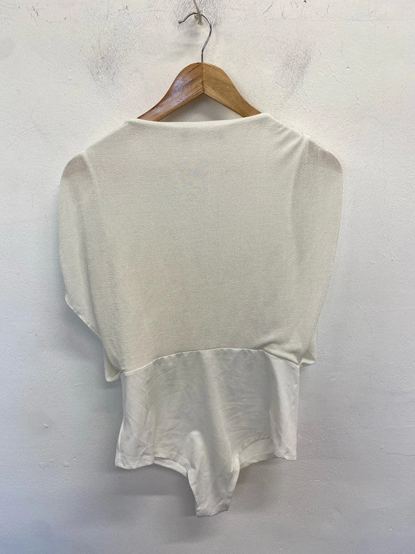 Lovely Karen Millen white bodysuit UK 12 LN001