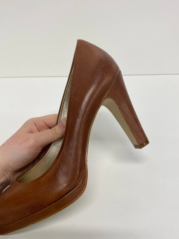 Phase Eight Stylish Tan Leather Court Shoe UK 7 KM005