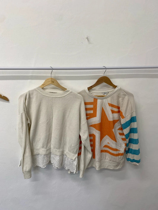 Lovely duo of jumpers cream next tu UK 14 LN001 #7