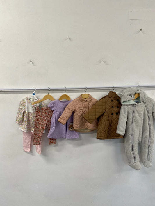Fabulous girls bundle age 6-9 months winter jacket JoJo Maman BeBe Mamas Papas #25 KM004