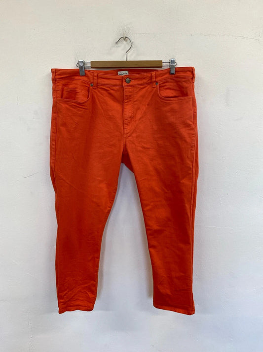 White Stuff Fabulous Dreamy Orange Jeans UK 20 KN002