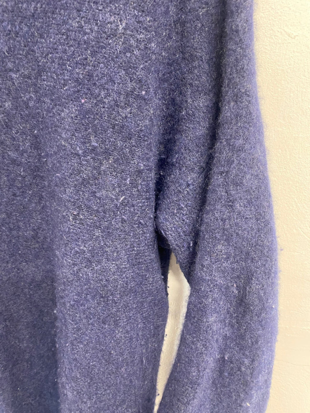 Stunning Eileen Fisher Knitted Dress cashmere UK 16 Navy blue SO560